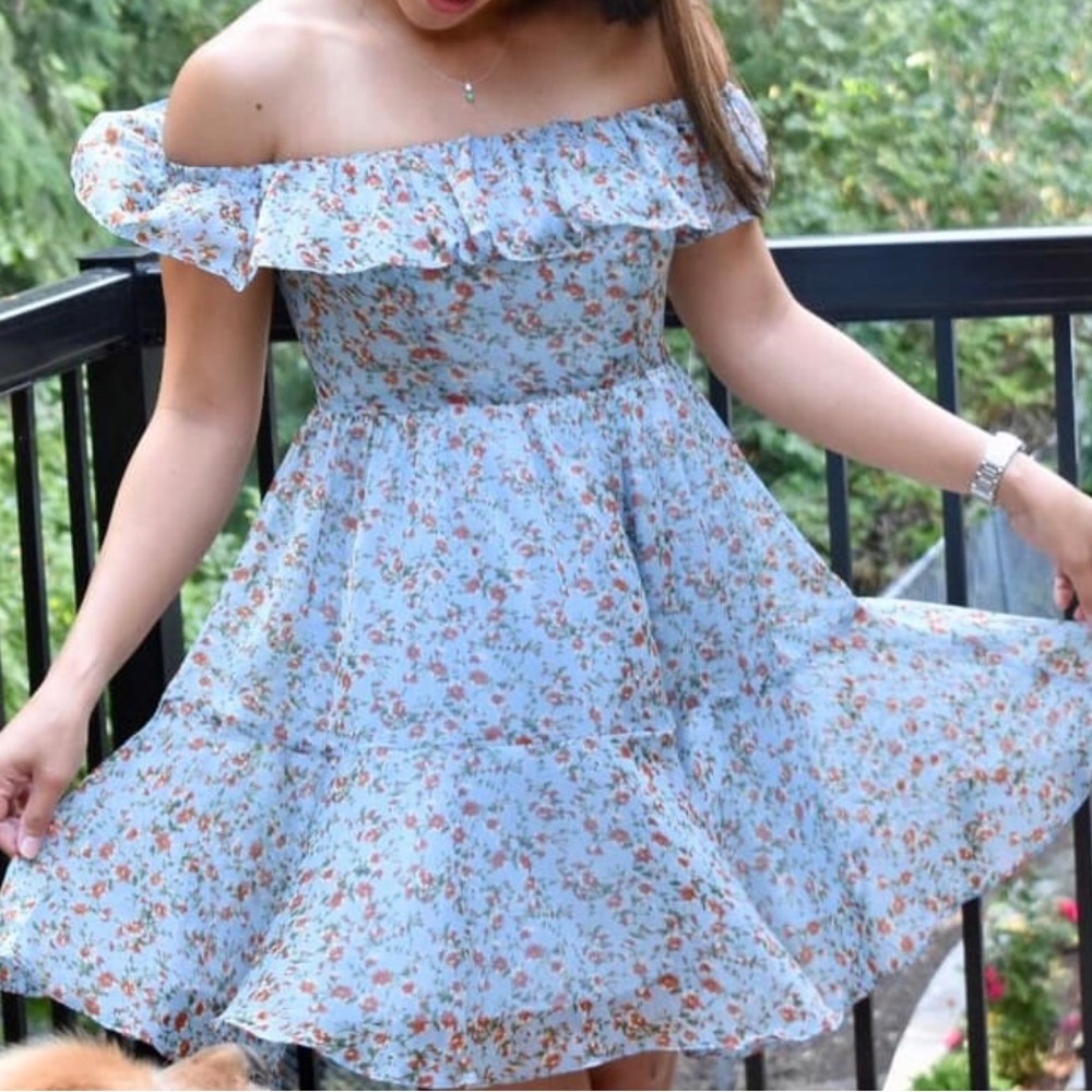Lulus off shoulder mini
